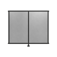 DOUBLE PANEL-LEG IN CENTER AND HINGE CONNECTORS 2135MM X 2400MM  1&quot; MESH, FULLY ASSEMBLED