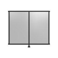DOUBLE PANEL-LEG IN CENTER AND HINGE CONNECTORS 2135MM X 2400MM  1/4&quot; POLYCARBONATE, ASSEMBLED