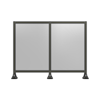 DOUBLE PANEL-3 LEGS  1400MM X 1800MM  1/4&quot; POLYCARBONATE, FULLY ASSEMBLED
