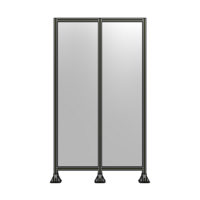 DOUBLE PANEL-3 LEGS  2135MM X 1200MM  1/4&quot; POLYCARBONATE, FULLY ASSEMBLED