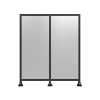DOUBLE PANEL-3 LEGS  2135MM X 1800MM  1/4&quot; POLYCARBONATE, FULLY ASSEMBLED