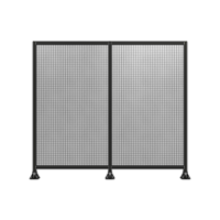 DOUBLE PANEL-3 LEGS  2135MM X 2400MM  1&quot; MESH, FULLY ASSEMBLED