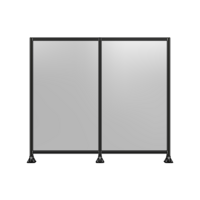 DOUBLE PANEL-3 LEGS  2135MM X 2400MM  1/4&quot; POLYCARBONATE, FULLY ASSEMBLED