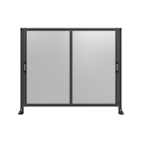 DOUBLE REMOVABLE PANEL WITH LEGS  1700MM X 2000MM 1/4&quot; POLYCARBONATE, FULLY ASSEMBLED