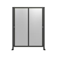 DOUBLE REMOVABLE PANEL WITH LEGS  2135MM X 1600MM 1/4&quot; POLYCARBONATE, FULLY ASSEMBLED