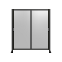 DOUBLE REMOVABLE PANEL WITH LEGS  2135MM X 1900MM 1/4&quot; POLYCARBONATE, FULLY ASSEMBLED