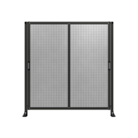DOUBLE REMOVABLE PANEL WITH LEGS  2135MM X 2000MM 1&quot; MESH, FULLY ASSEMBLED