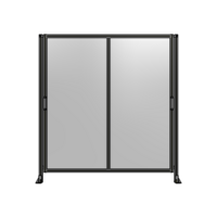 DOUBLE REMOVABLE PANEL WITH LEGS  2135MM X 2000MM 1/4&quot; POLYCARBONATE, FULLY ASSEMBLED