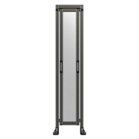 SINGLE REMOVABLE PANEL WITH LEGS AND A HEADER  2135MM X 450MM 1/4&quot; POLYCARBONATE, FULLY ASSEMBLED