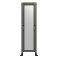 SINGLE REMOVABLE PANEL WITH LEGS AND A HEADER  2135MM X 600MM 1/4&quot; POLYCARBONATE, FULLY ASSEMBLED