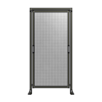 SINGLE REMOVABLE PANEL WITH LEGS AND A HEADER  2135MM X 1050MM 1&quot; MESH, FULLY ASSEMBLED