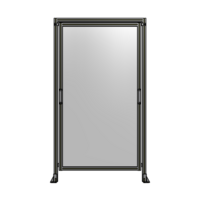 SINGLE REMOVABLE PANEL WITH LEGS AND A HEADER  2135MM X 1200MM 1/4&quot; POLYCARBONATE, FULLY ASSEMBLED