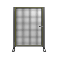 DOOR-ROBUST FRAME, HANDLE/INTERNAL EGRESS ON RIGHT 1400MM X 1000MM 1&quot; MESH, FULLY ASSEMBLED