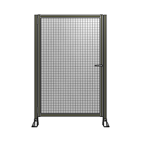 DOOR-ROBUST FRAME, HANDLE/INTERNAL EGRESS ON RIGHT 1700MM X 1100MM 1&quot; MESH, FULLY ASSEMBLED