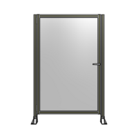 DOOR-ROBUST FRAME, HANDLE/INTERNAL EGRESS ON RIGHT 1700MM X 1100MM 1/4&quot; POLYCARBONATE, ASSEMBLED