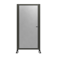 DOOR-ROBUST FRAME, HANDLE/INTERNAL EGRESS ON RIGHT 2135MM X 1020MM 1&quot; MESH, FULLY ASSEMBLED
