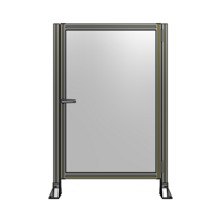 DOOR-ROBUST FRAME, HANDLE/INTERNAL EGRESS ON LEFT 1400MM X 920MM 1/4&quot; POLYCARBONATE, AS A KIT