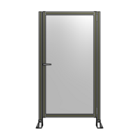 DOOR-ROBUST FRAME, HANDLE/INTERNAL EGRESS ON LEFT 1700MM X 900MM 1/4&quot; POLYCARBONATE, AS A KIT