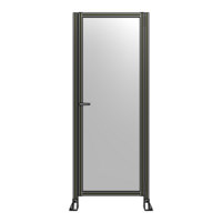 DOOR-ROBUST FRAME, HANDLE/INTERNAL EGRESS ON LEFT 2135MM X 820MM 1/4&quot; POLYCARBONATE, AS A KIT