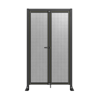 SINGLE PANEL, DOUBLE DOOR WITH HEADER-HANDLE ON LEFT 2135MM X 1200MM  1&quot; MESH, AS A KIT