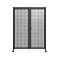 SINGLE PANEL, DOUBLE DOOR WITH HEADER-HANDLE ON RIGHT 2135MM X 1600MM  1&quot; MESH, ASSEMBLED