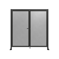SINGLE PANEL, DOUBLE DOOR WITH HEADER-HANDLE ON LEFT 2135MM X 2000MM  1&quot; MESH, AS A KIT