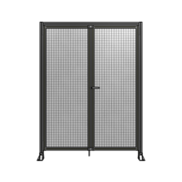 SINGLE PANEL, DOUBLE DOOR-FRAME W/ HEADER-HANDLE ON RIGHT 2135MM X 1600MM  1&quot; MESH, ASSEMBLED