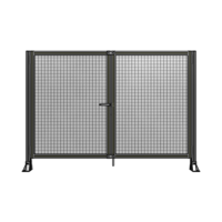 SINGLE PANEL, DOUBLE DOOR-FRAME W/O HEADER-HANDLE ON LEFT 1400MM X 2000MM  1&quot; MESH, ASSEMBLED