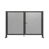 SINGLE PANEL, DOUBLE DOOR-FRAME W/O HEADER-HANDLE ON RIGHT 1400MM X 2000MM  1&quot; MESH, ASSEMBLED