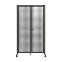 SINGLE PANEL, DOUBLE DOOR-FRAME W/O HEADER-HANDLE ON RIGHT 2135MM X 1200MM  1&quot; MESH, ASSEMBLED