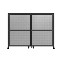 DOUBLE PANEL, DOUBLE DOOR-WITH HEADER-HANDLE ON LEFT 2135MM X 2800MM  1&quot; MESH, AS A KIT