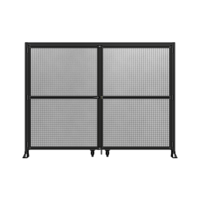 DOUBLE PANEL, DOUBLE DOOR-FRAME W/ HEADER- HANDLE ON LEFT 2135MM X 2800MM  1&quot; MESH, AS A KIT