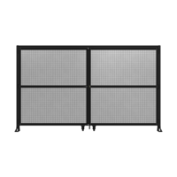 DOUBLE PANEL, DOUBLE DOOR-FRAME W/ HEADER- HANDLE ON LEFT 2135MM X 3600MM  1&quot; MESH, AS A KIT