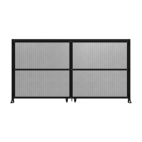 DOUBLE PANEL, DOUBLE DOOR-FRAME W/ HEADER- HANDLE ON LEFT 2135MM X 4000MM  1&quot; MESH, AS A KIT