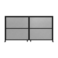 DOUBLE PANEL, DOUBLE DOOR-FRAME W/ HEADER- HANDLE ON RIGHT 2135MM X 4000MM  1&quot; MESH, ASSEMBLED