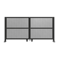 DOUBLE PANEL, DOUBLE DOOR-FRAME W/O HEADER-HANDLE ON LEFT 1400MM X 2800MM  1&quot; MESH, ASSEMBLED
