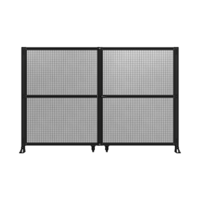 DOUBLE PANEL, DOUBLE DOOR-FRAME W/O HEADER-HANDLE RIGHT 2135MM X 3200MM  1&quot; MESH, ASSEMBLED