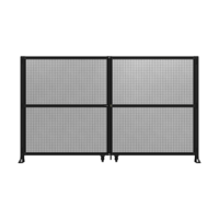 DOUBLE PANEL, DOUBLE DOOR-FRAME W/O HEADER-HANDLE ON LEFT 2135MM X 3600MM  1&quot; MESH, ASSEMBLED