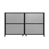 DOUBLE PANEL, DOUBLE DOOR-FRAME W/O HEADER-HANDLE RIGHT 2135MM X 3600MM  1&quot; MESH, ASSEMBLED