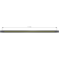 L1-1155-YTA 1155MM LONG HALF STRAP, MOUNTS VERTICALLY ON 1400MM TALL GUARD SECTIONS