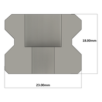 LSD30RLX1000-S20-N-D AIRTAC LOW PROFILE RAIL<br>LSD 30MM SERIES, NORMAL ACCURACY, 20MM END TO FIRST HOLE, CUT TO LENGTH OF 1000MM